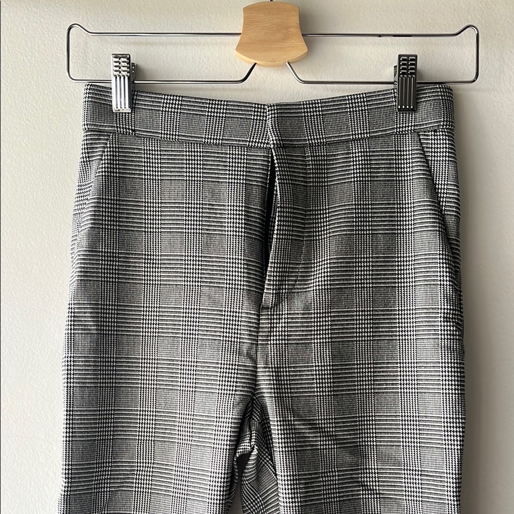 Gray Plaid Trousers/leggings